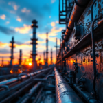 Grafico che mostra il calo degli utili di Shell nel Q4 2024