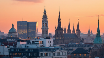 Grafico che mostra la chiusura positiva delle borse europee