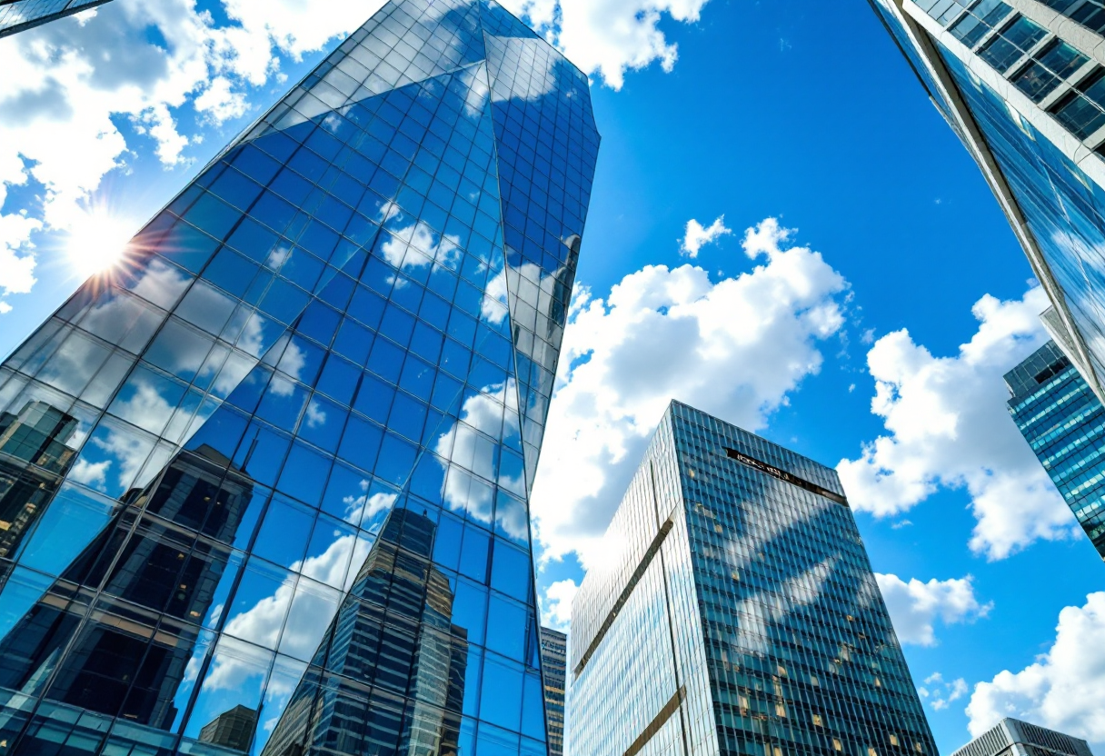 Grafico che mostra la chiusura positiva delle borse europee