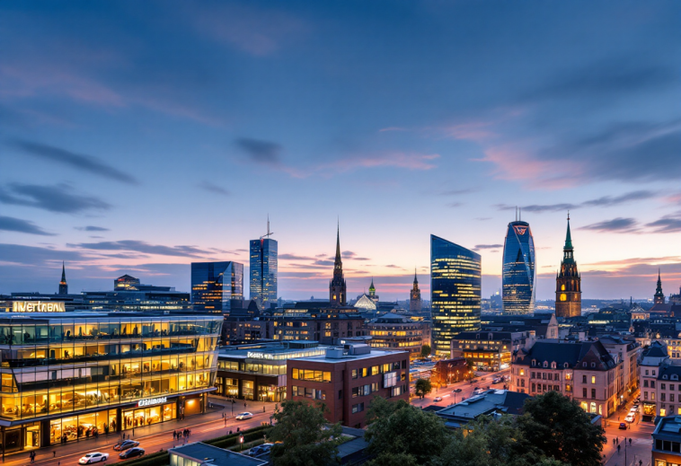 Grafico che mostra il miglioramento economico in Germania