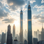 Grafico sulla crescita economica della Cina e sfide commerciali