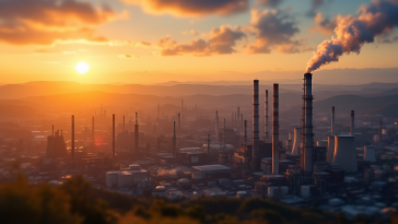 Grafico della crescita della produzione industriale negli USA