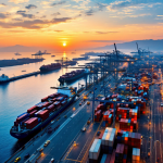 Grafico che mostra l'incremento del deficit commerciale USA