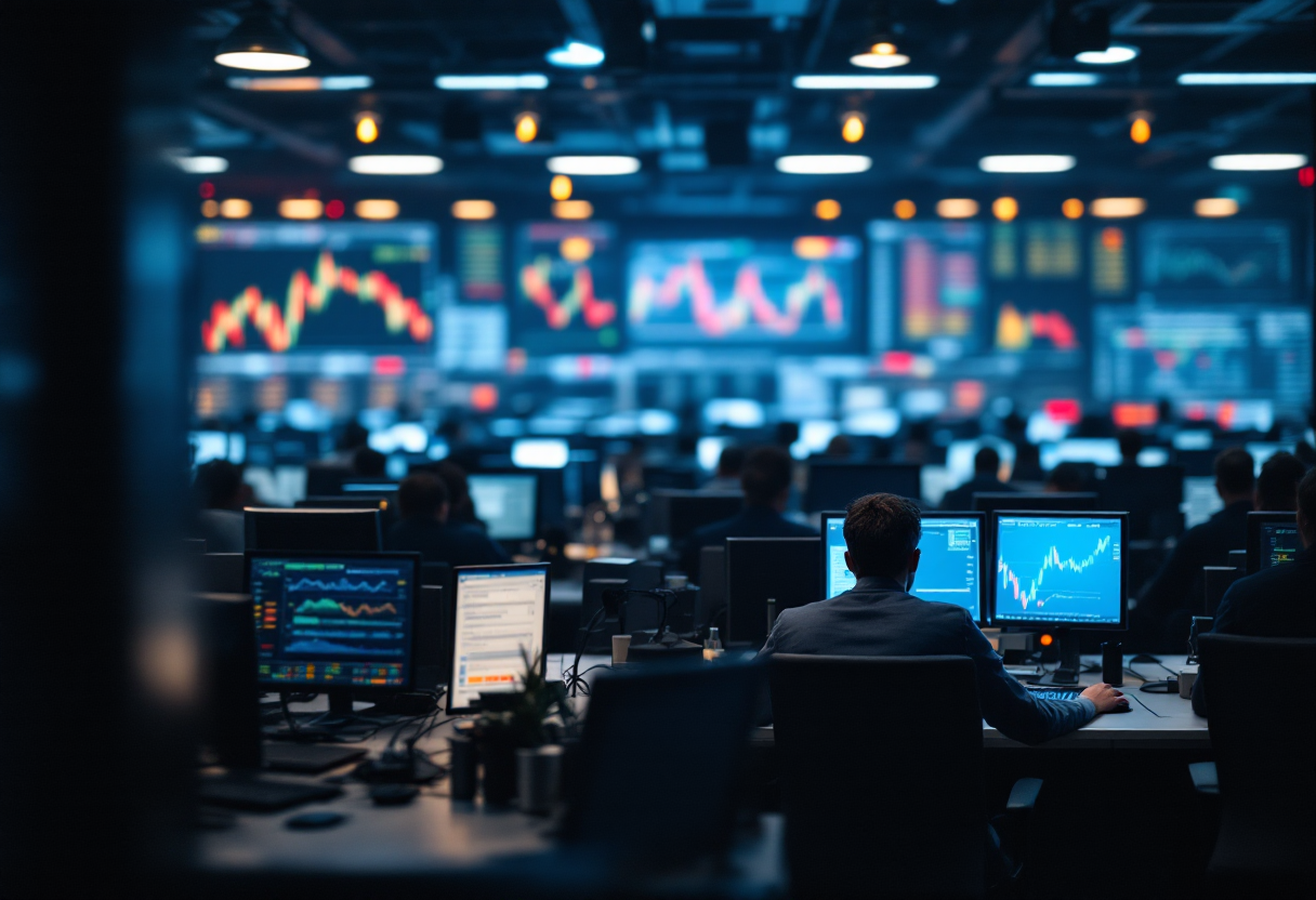 Grafico che illustra i rischi e le opportunità nel forex