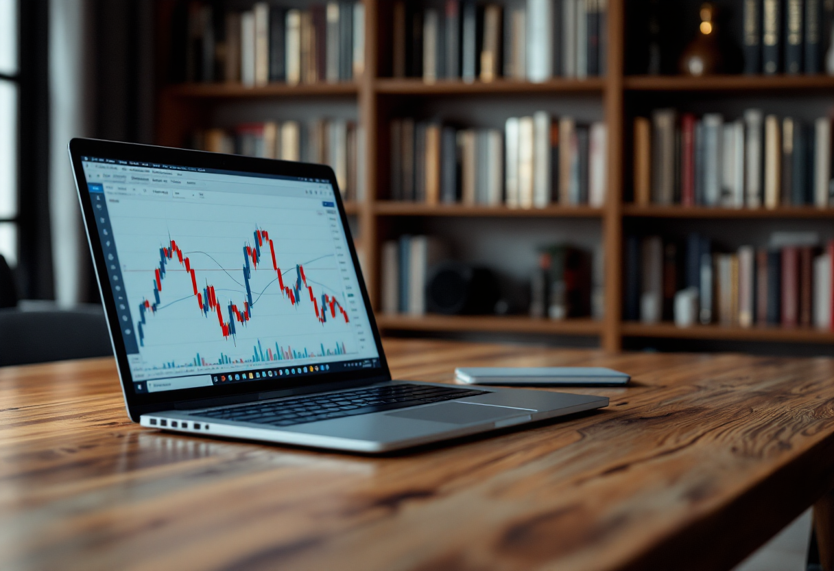 Grafico che illustra i rischi e le opportunità nel forex
