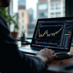 Grafico del mercato Forex con tendenze di investimento