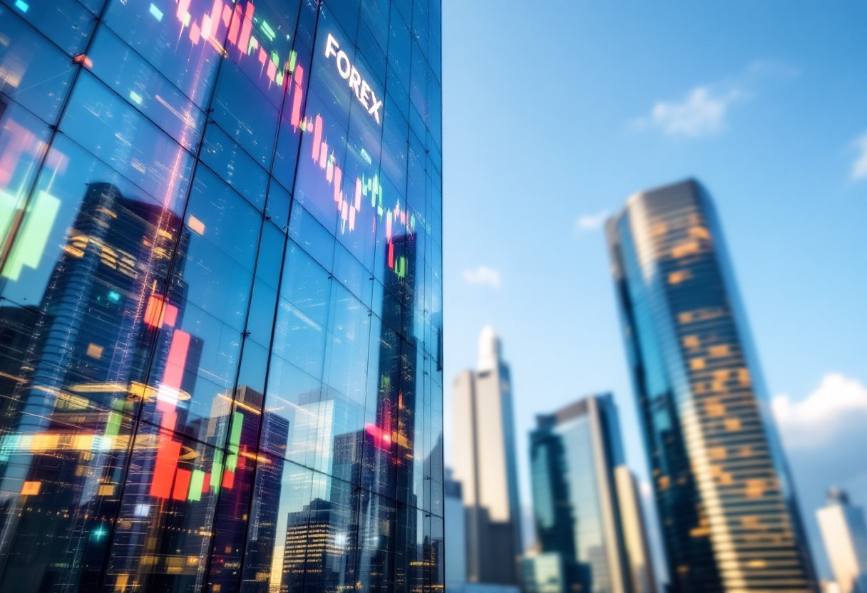 Grafico che illustra i rischi e le opportunità nel forex