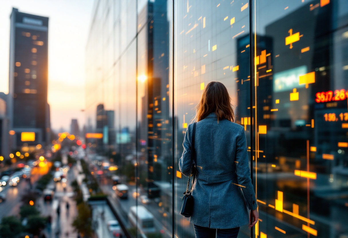 Grafico che illustra i rischi e le opportunità nel forex
