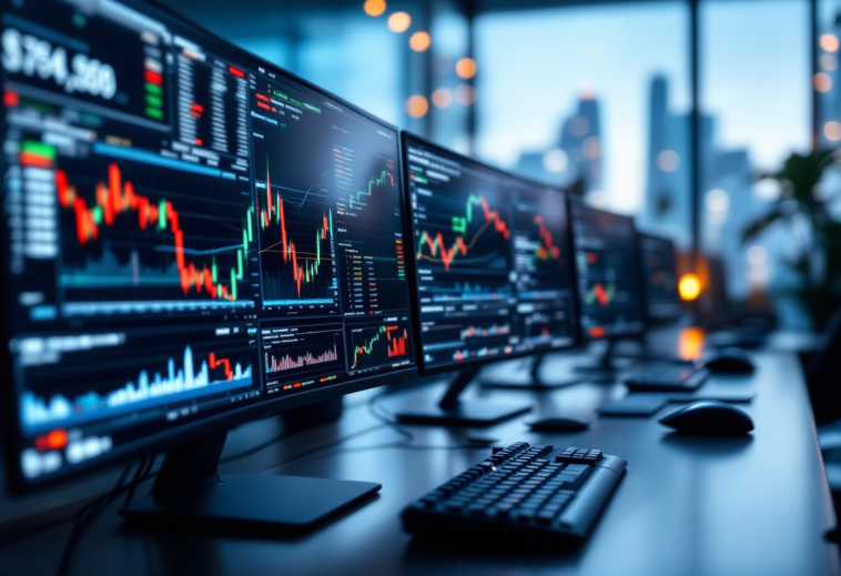Grafico che illustra i rischi e opportunità nel Forex