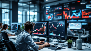 Grafico che illustra i rischi e le opportunità nel Forex