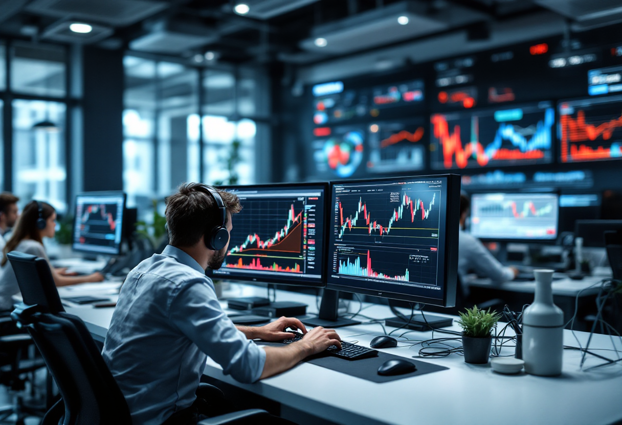 Grafico che illustra i rischi e le opportunità nel Forex