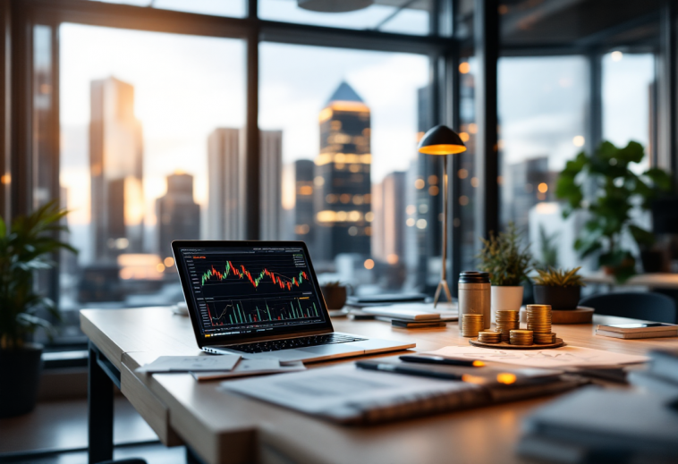 Grafico che illustra i rischi e le opportunità nel forex