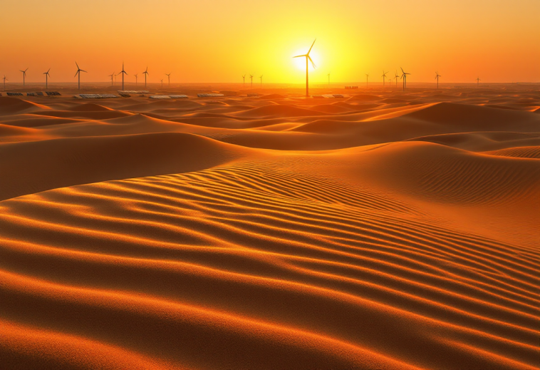 Immagine di un progetto pilota per l'idrogeno verde