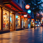 Grafico che mostra il rallentamento delle vendite al dettaglio negli USA