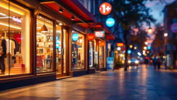 Grafico che mostra il rallentamento delle vendite al dettaglio negli USA