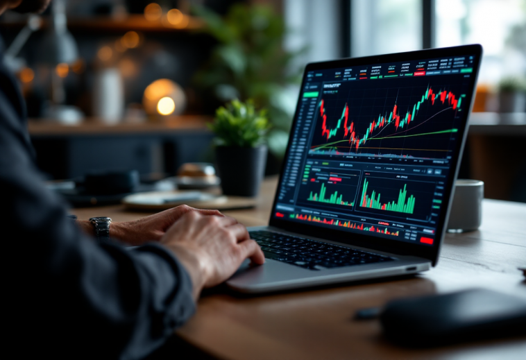 Grafico che illustra i rischi del trading sul mercato forex