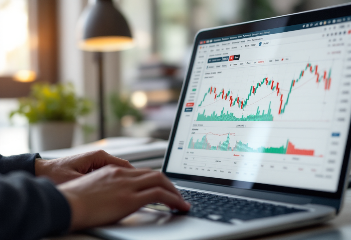 Grafico che illustra i rischi e le opportunità nel trading di valute