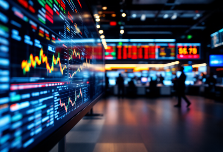 Grafico che illustra i rischi e le opportunità nel trading forex