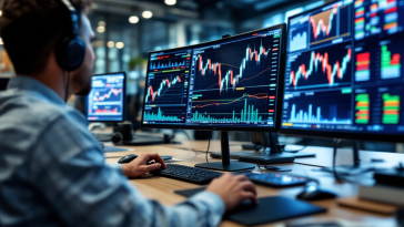 Grafico che illustra i rischi e le opportunità nel trading forex