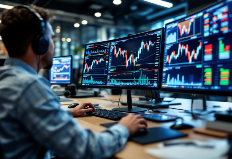 Grafico che illustra i rischi e le opportunità nel trading forex