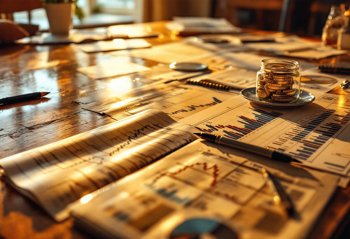 Grafico che illustra i rischi e le opportunità nel trading forex