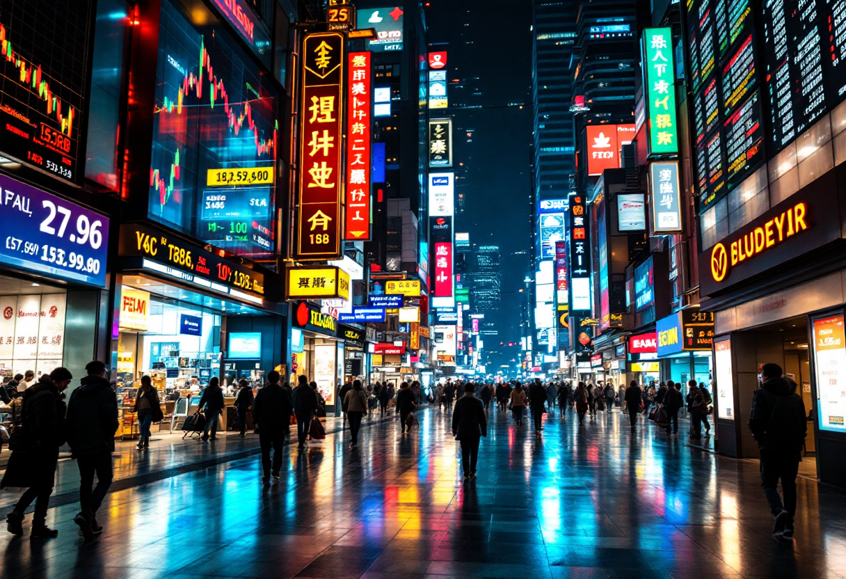 Grafico che illustra i rischi e le opportunità nel forex trading