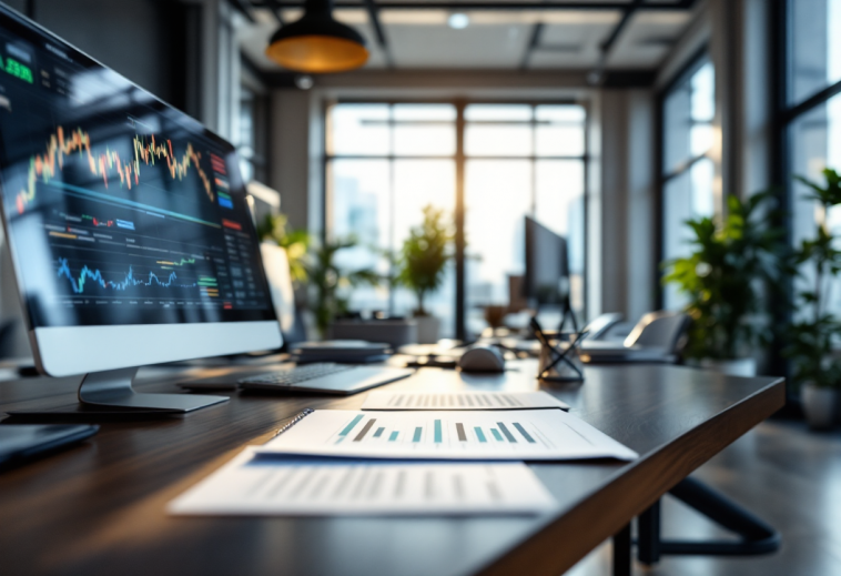 Grafico che illustra i rischi e le opportunità nel forex trading