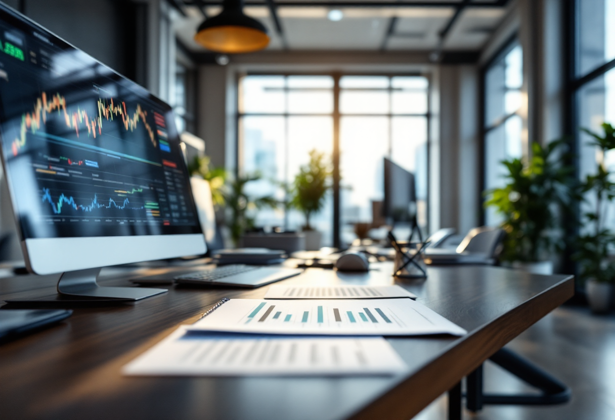 Grafico che illustra i rischi e le opportunità nel forex trading