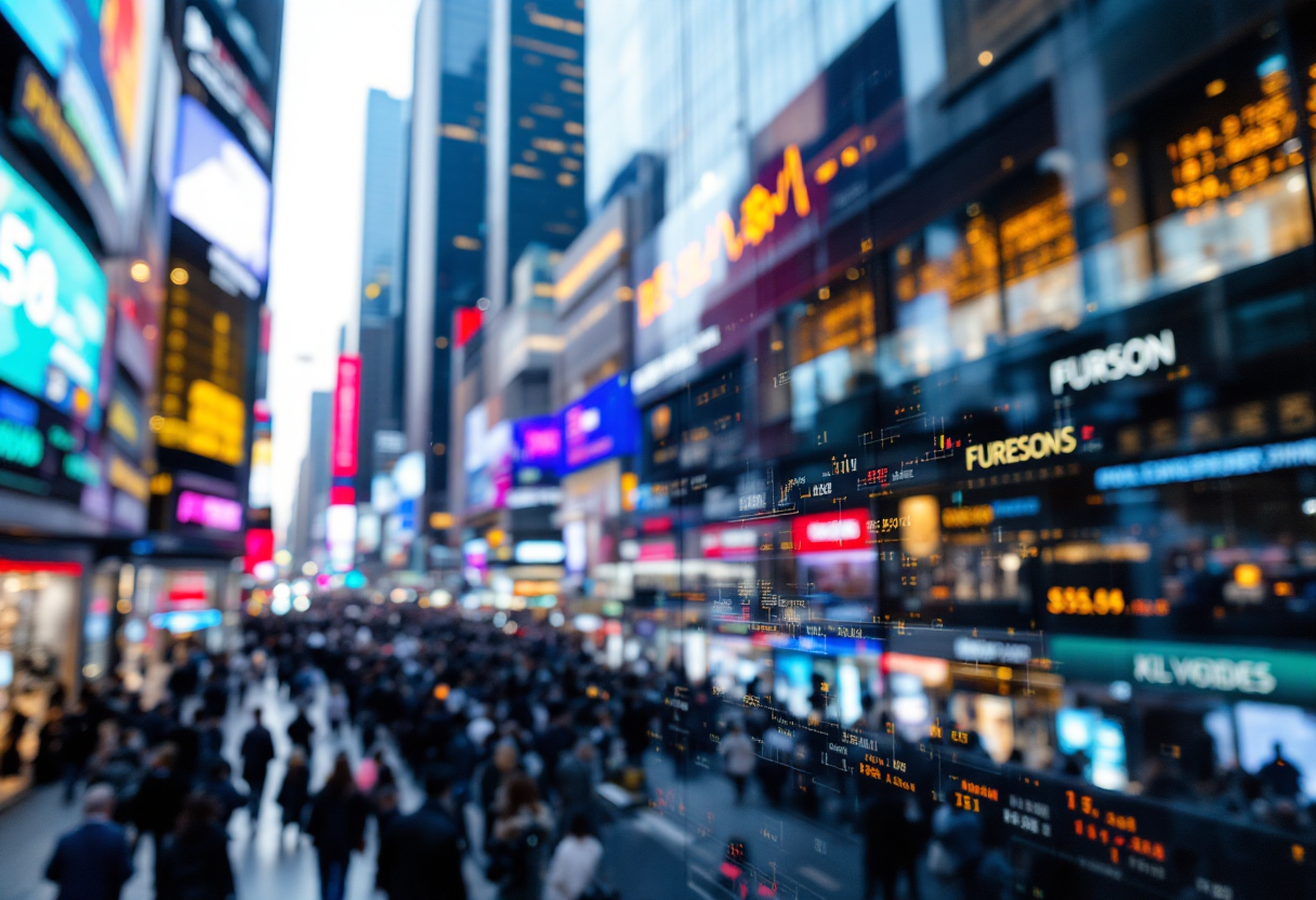 Grafico che illustra i rischi e le opportunità nel forex trading