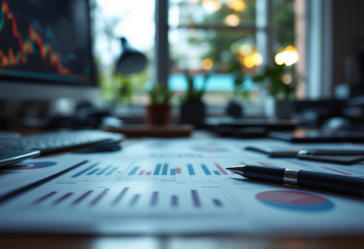 Grafico che illustra i rischi e le opportunità nel trading forex