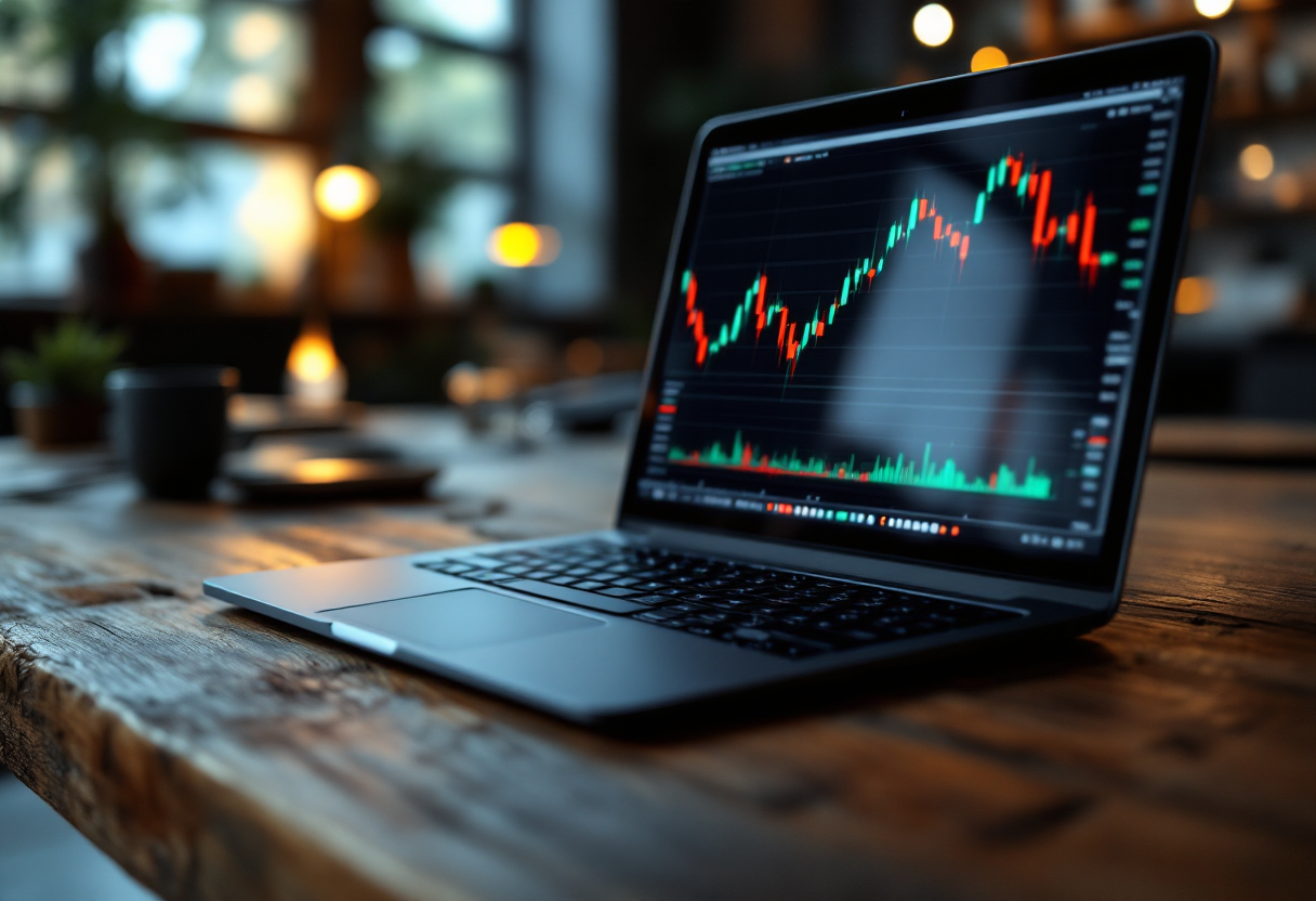 Grafico che illustra i rischi e le opportunità nel trading forex