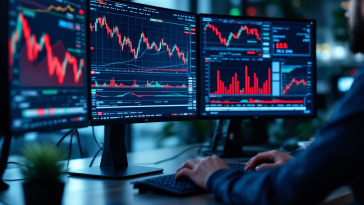 Grafico che illustra i rischi e le opportunità nel trading forex