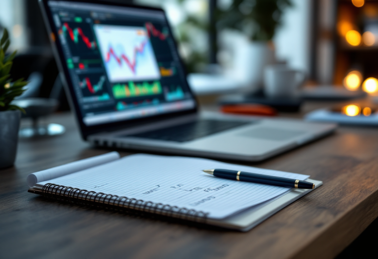 Grafico che illustra i rischi e le opportunità nel trading forex