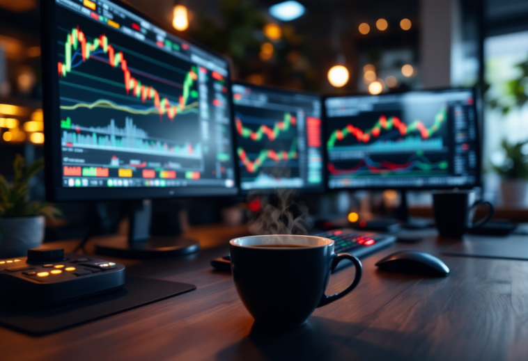 Grafico che illustra i rischi e le opportunità nel trading forex