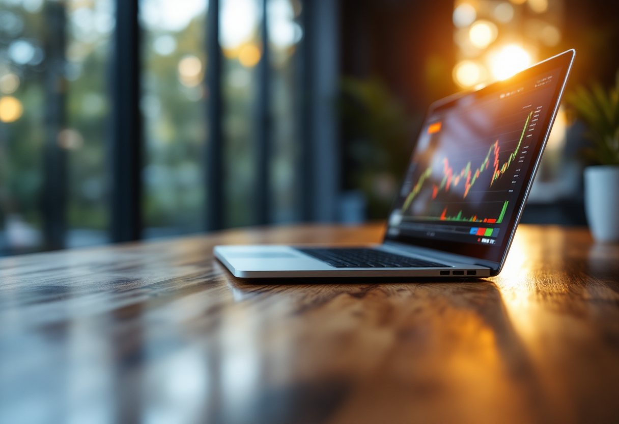 Grafico che illustra i rischi e le opportunità nel trading forex