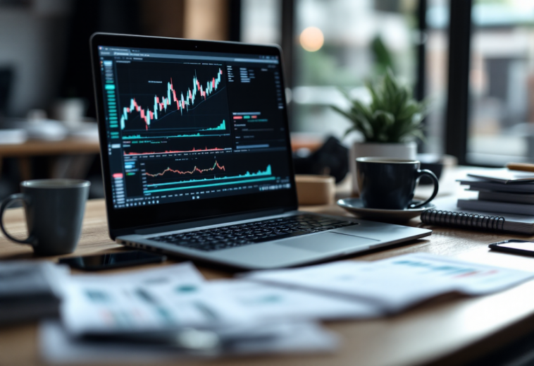 Grafico che illustra i rischi e le opportunità nel trading forex