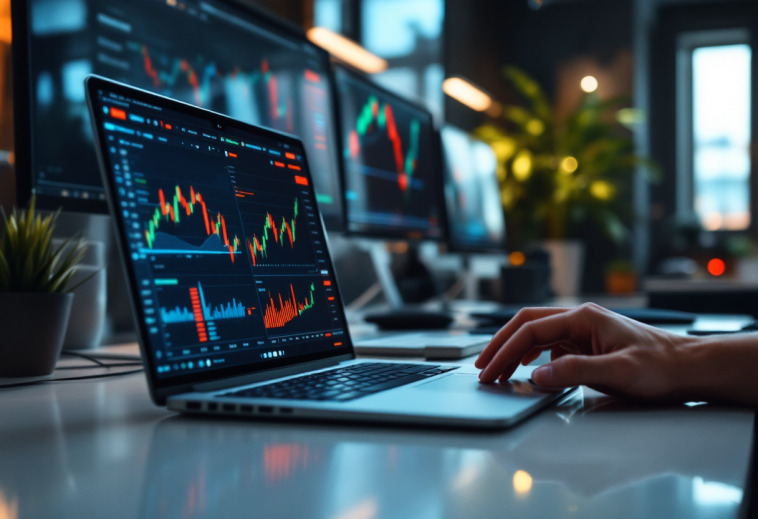 Grafico che illustra i rischi e le opportunità nel trading forex