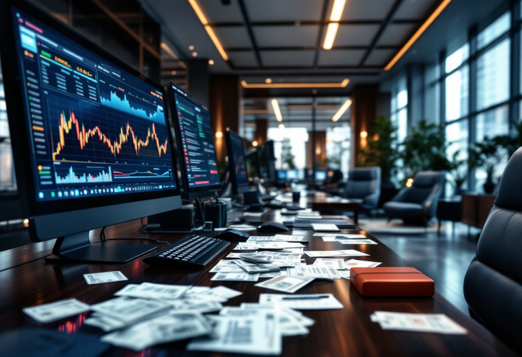 Grafico che illustra i rischi e le opportunità nel trading forex