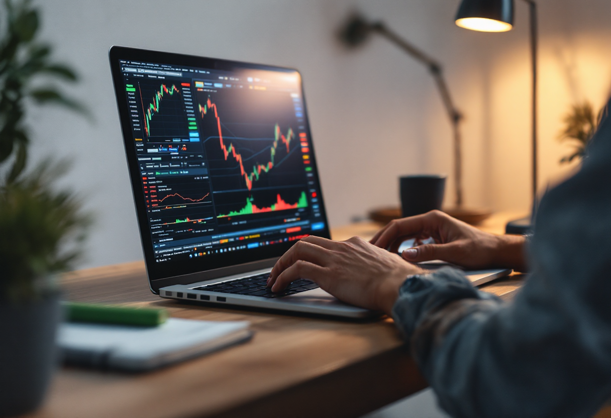 Grafico che illustra i rischi e le opportunità nel trading forex