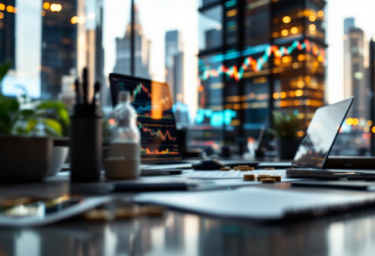 Grafico che illustra i rischi e le opportunità nel trading forex