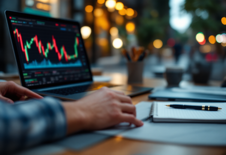 Grafico che illustra i rischi e le opportunità nel trading forex