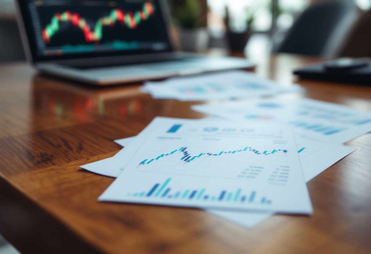 Grafico che illustra i rischi e le opportunità nel trading forex