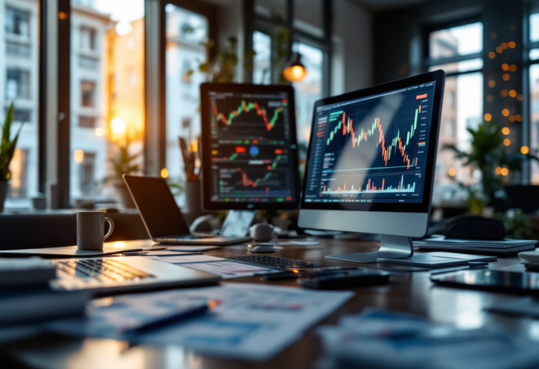 Grafico che illustra i rischi e le opportunità nel trading forex