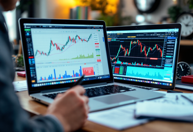 Grafico che illustra i rischi e le opportunità nel trading forex