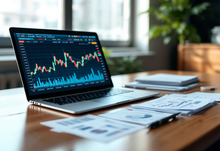 Grafico che illustra i rischi e le opportunità nel trading forex