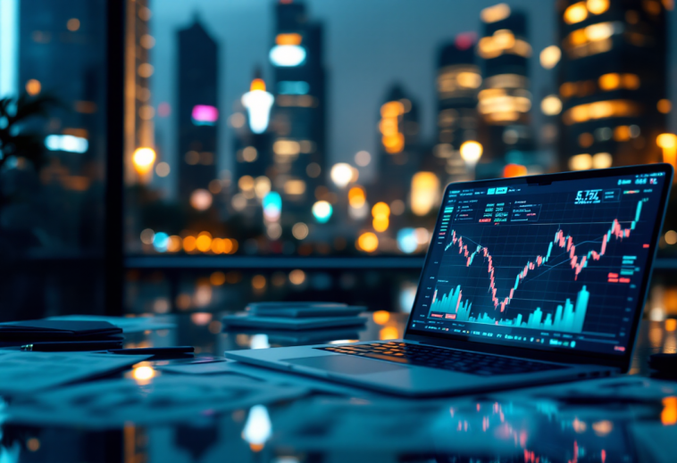 Grafico che illustra i rischi e le opportunità nel trading forex