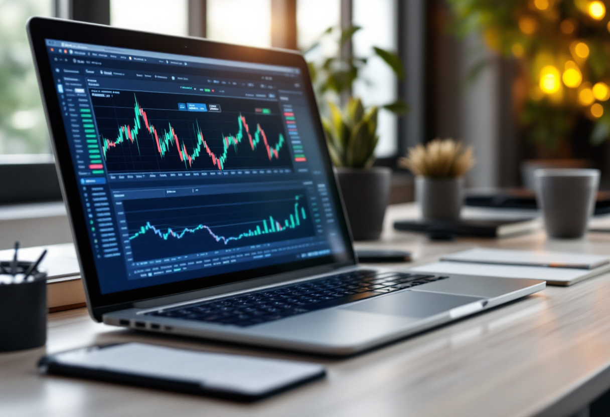 Grafico che illustra i rischi e le opportunità nel trading forex