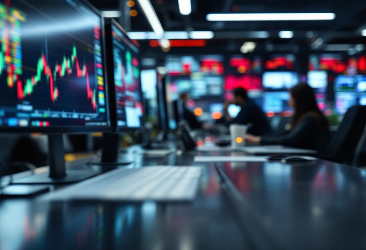 Grafico che illustra i rischi e le opportunità nel trading di valute estere