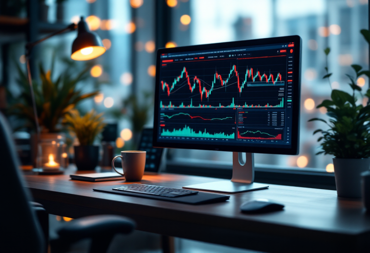Grafico che illustra i rischi e le opportunità nel trading di valute estere