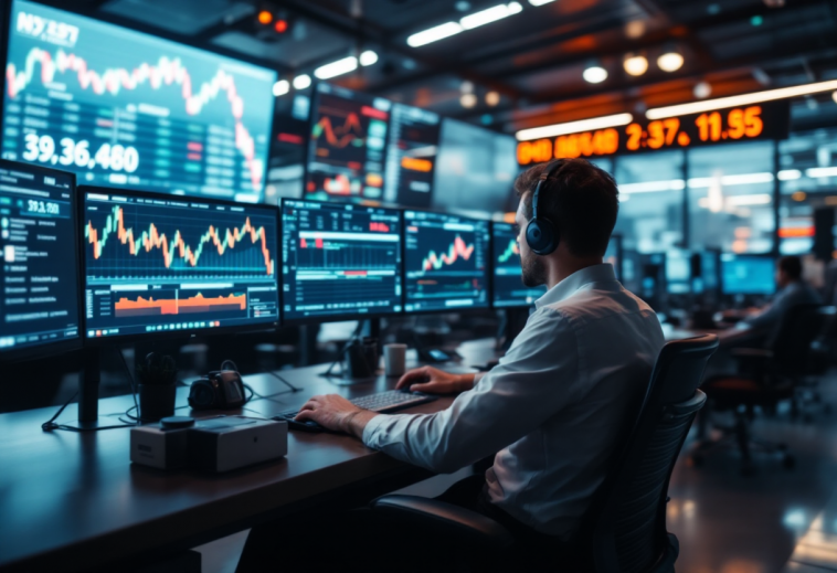 Grafico che illustra i rischi e le opportunità nel trading di valute estere